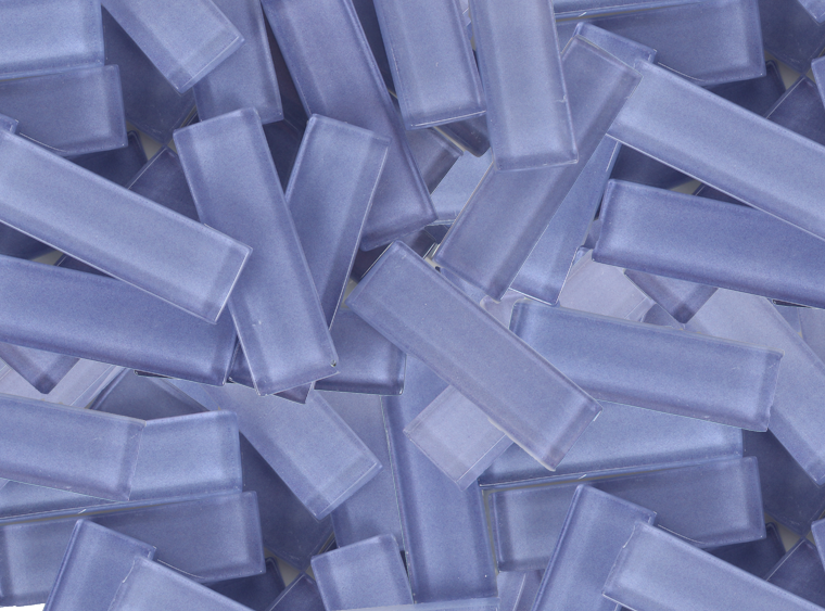 Electric Grape Crystal Glass Mosaic Tile 15x48mm (Case of 1)