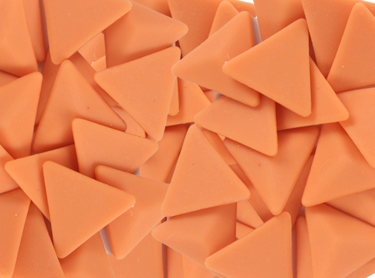 Pumpkin Peel Matte Triangle Mosaic Tile 28mm (Case of 1)
