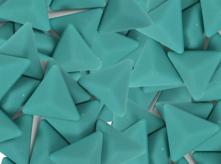 Sea Suds Matte Triangle Mosaic Tile 28mm (Case of 1)