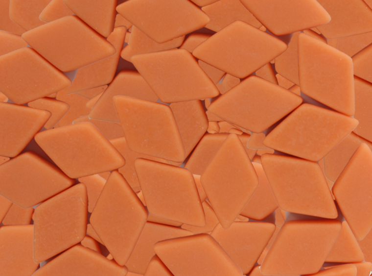 Pumpkin Peel Matte Diamond Mosaic Tile 10x20mm (Case of 1)