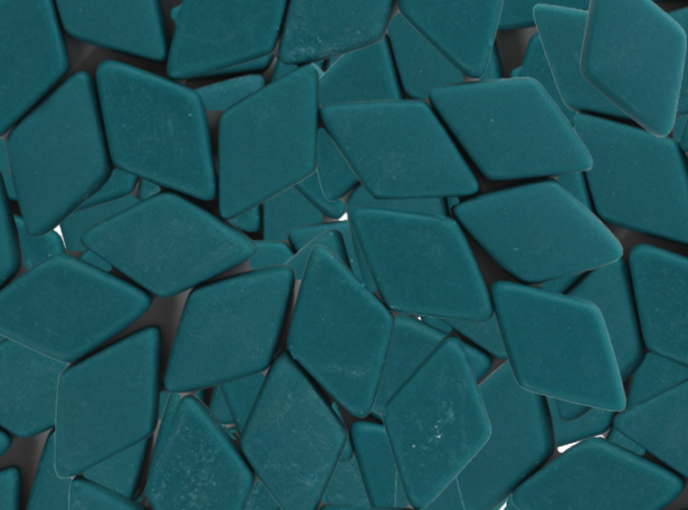 Caribbean Current Matte Diamond Mosaic Tile 10x20mm (Case of 1)