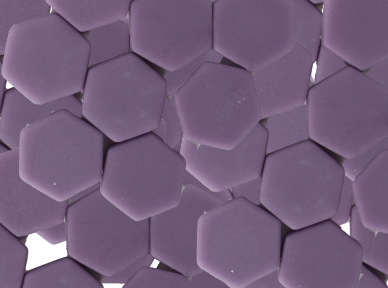 Dark Orchid Matte Hexagon Mosaic Tile 23mm (Case of 1)