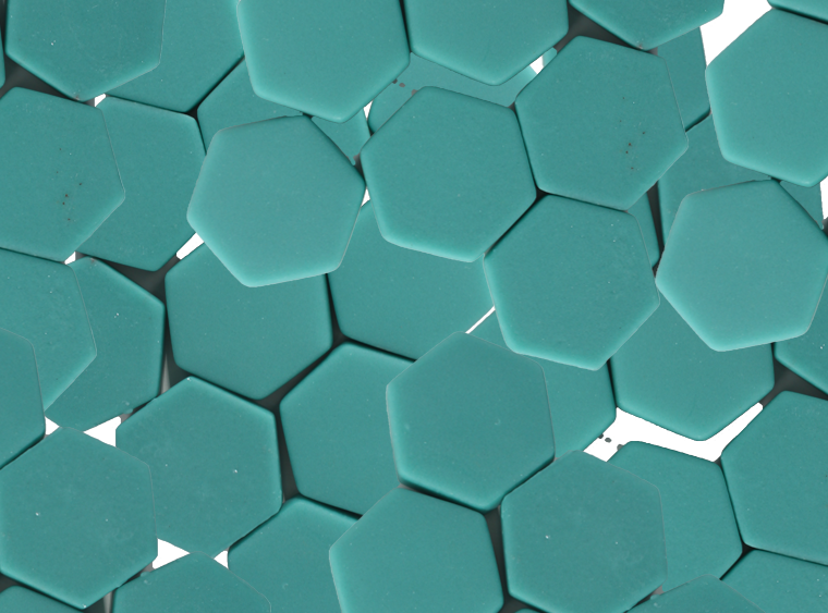 Sea Suds Matte Hexagon Mosaic Tile 23mm (Case of 1)