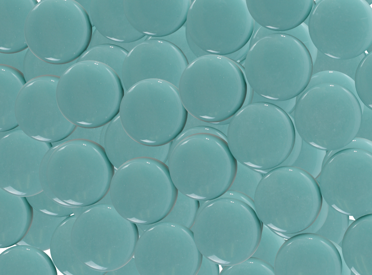 Mint Cookie Glossy Round Mosaic Tile 20mm (Case of 1)
