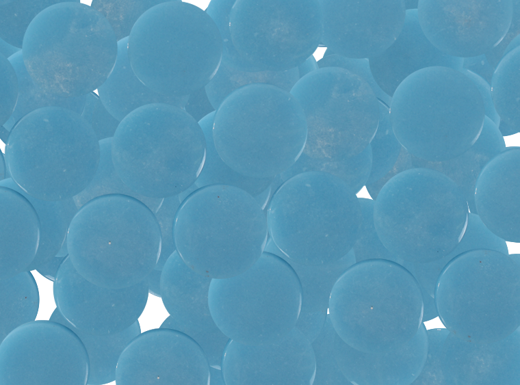 Hawaiian Blue Glossy Round Mosaic Tile 20mm (Case of 1)