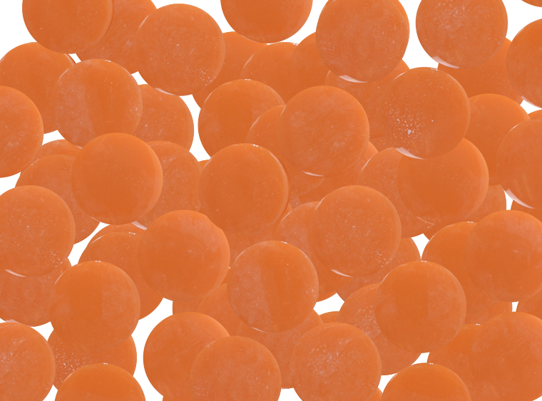 Pumpkin Peel Glossy Round Mosaic Tile 20mm (Case of 1)