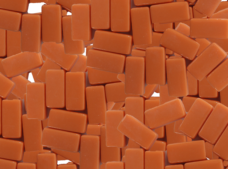 Pumpkin Peel Glossy Mosaic Tile 10x20mm (Case of 1)