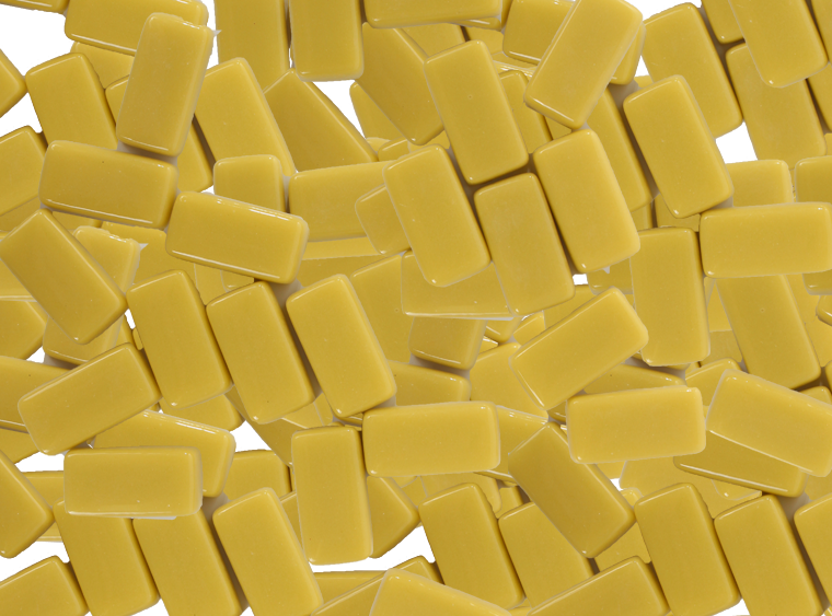 Mellow Yellow Glossy Mosaic Tile 10x20mm (Case of 1)