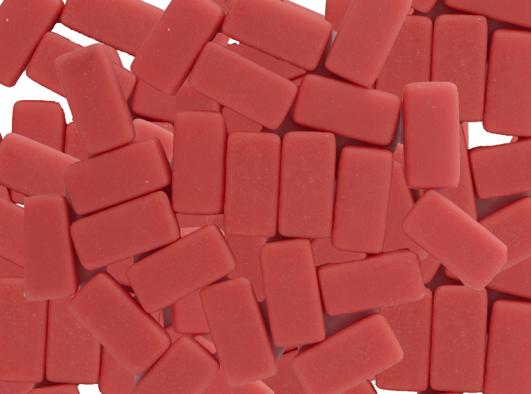 Vermilion Matte Mosaic Tile 10x20mm (Case of 1)