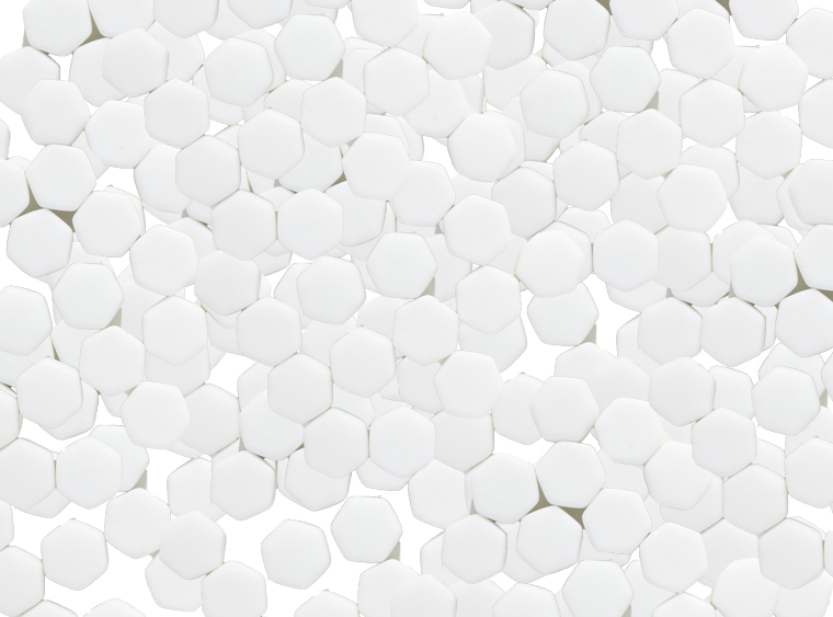Snow White Matte Hexagon Mosaic Tile 10mm (Case of 1)