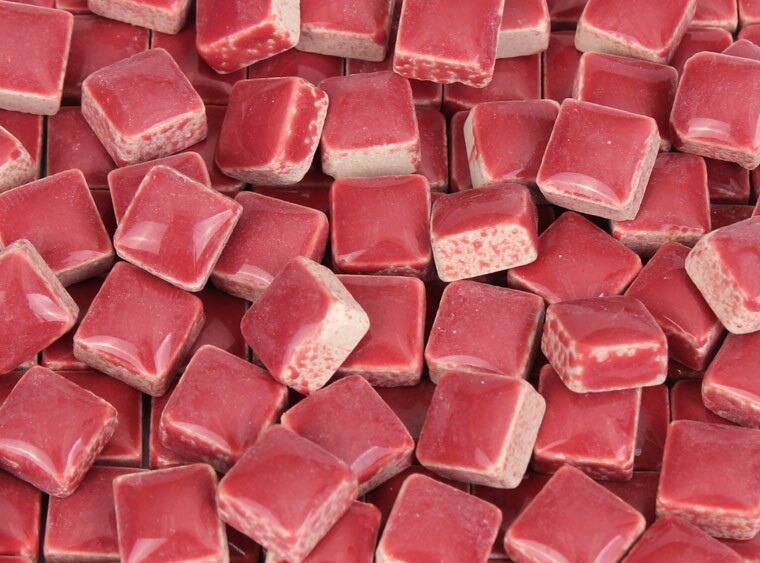 Cherry Cola Ceramic Mosaic Tile 10 Mm (Case of 1)