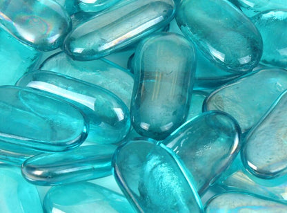 Teal You Oval Mosaic Pebble 15 Mm (Case of 1)