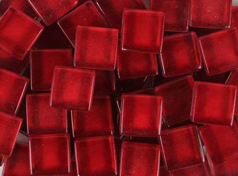 Royal Red Cyrstal Glass Mosaic Tile 10 Mm (Case of 1)