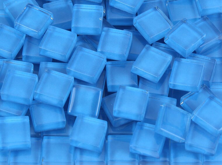 Carolina Sky Crystal Glass Mosaic Tile 10 Mm (Case of 1)