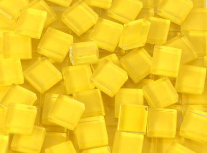 Lemon Squeeze Crystal Glass Mosaic Tile 10 Mm (Case of 1)