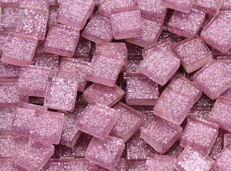 Lavender Glitter Mosaic Tile 10 Mm (Case of 1)