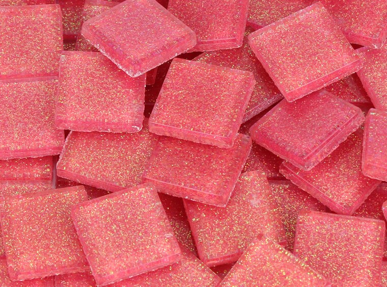 Bubblegum Glitter Mosaic Tile 20 Mm (Case of 1)