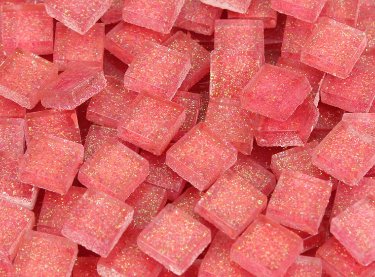 Bubblegum Glitter Mosaic Tile 10 Mm (Case of 1)