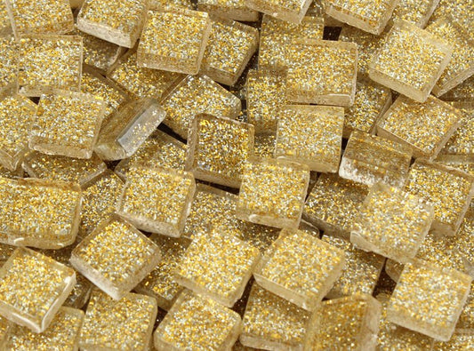 Cafe Au Lait Glitter Mosaic Tile 10 Mm (Case of 1)