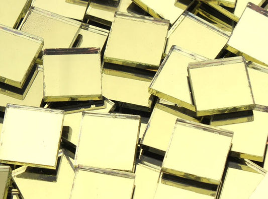 Mirrored Gold Square Mosaic Tile 20 Mm (Case of 1)