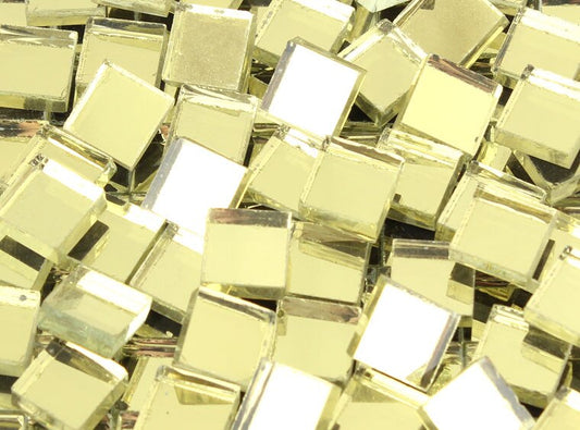 Mirrored Gold Square Mosaic Tile 10 Mm (Case of 1)