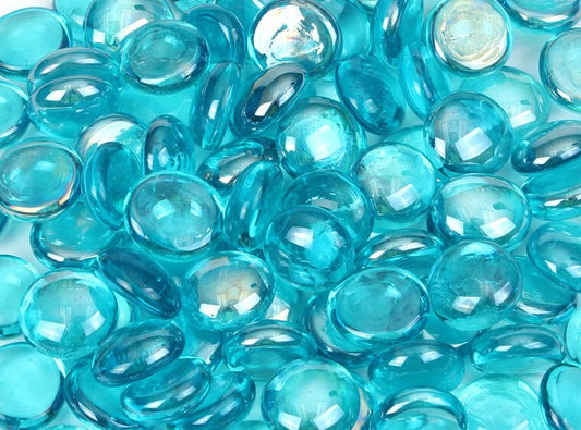 Aqua Blue Mosaic Pebble 15-20 Mm (Case of 1)