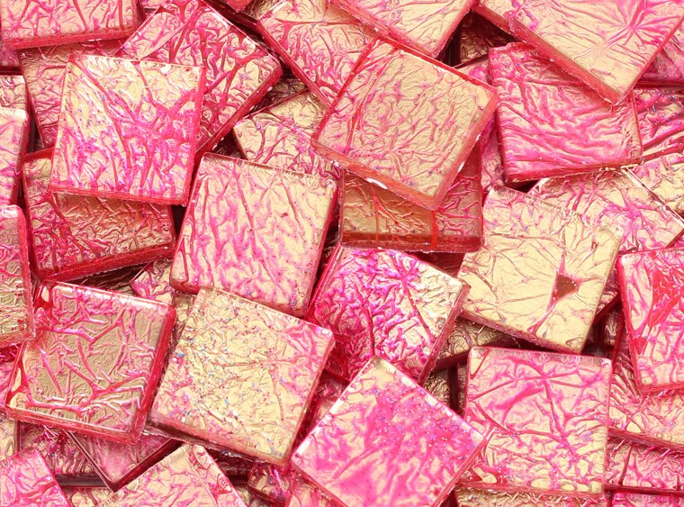 Bubblegum Foil Mosaic Tile 20 Mm (Case of 1)