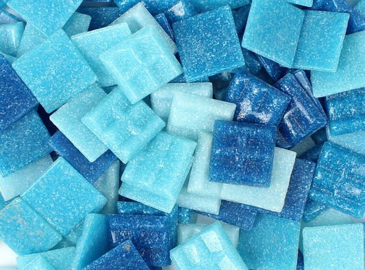 Blue Mosaic Tile Assortment 20mm (Case of 1)