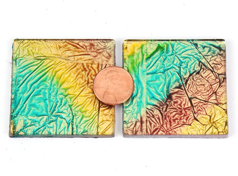 Peacock Foil Mosaic Tile 48 Mm (Case of 1)