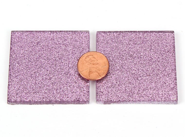 Lavender Glitter Mosaic Tile 48 Mm (Case of 1)