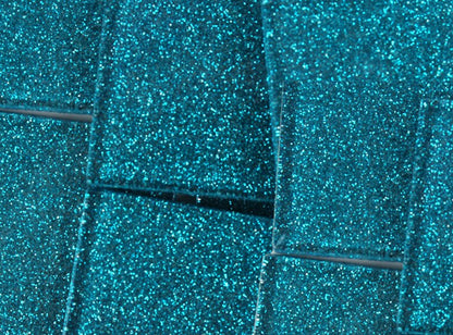Azure Blue Glitter Mosaic Tile 48 Mm (Case of 1)