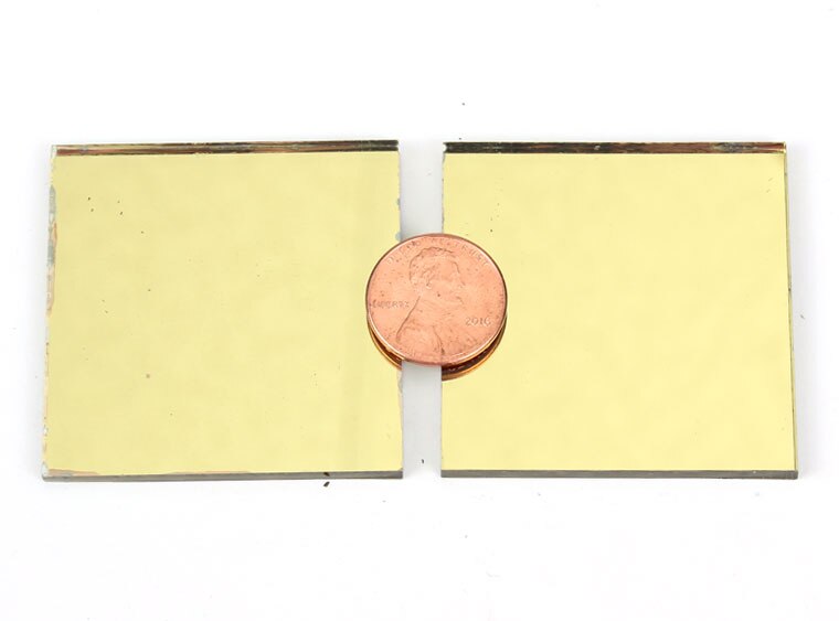 Mirrored Gold Square Mosaic Tile 48 Mm (Case of 1)