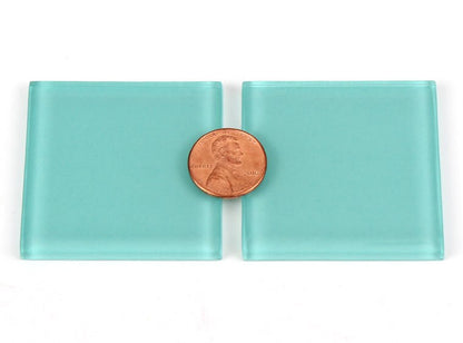 Aqua Green Crystal Glass Mosaic Tile 48 Mm (Case of 1)
