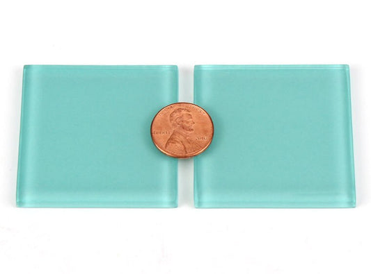 Aqua Green Crystal Glass Mosaic Tile 48 Mm (Case of 1)
