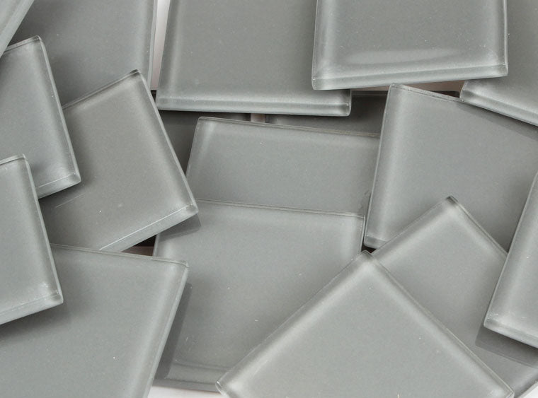 Gray Crystal Glass Mosaic Tile 48 Mm (Case of 1)