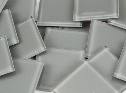 Gray Crystal Glass Mosaic Tile 48 Mm (Case of 1)