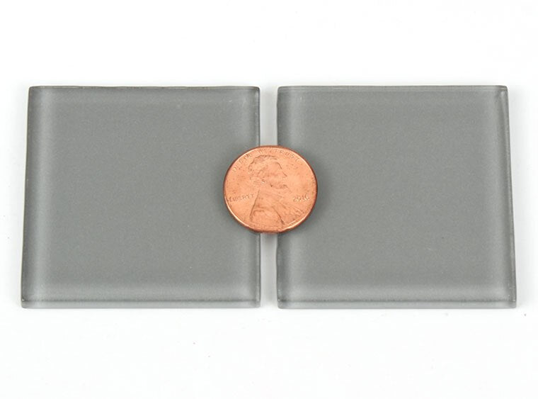 Gray Crystal Glass Mosaic Tile 48 Mm (Case of 1)