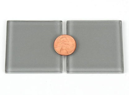 Gray Crystal Glass Mosaic Tile 48 Mm (Case of 1)