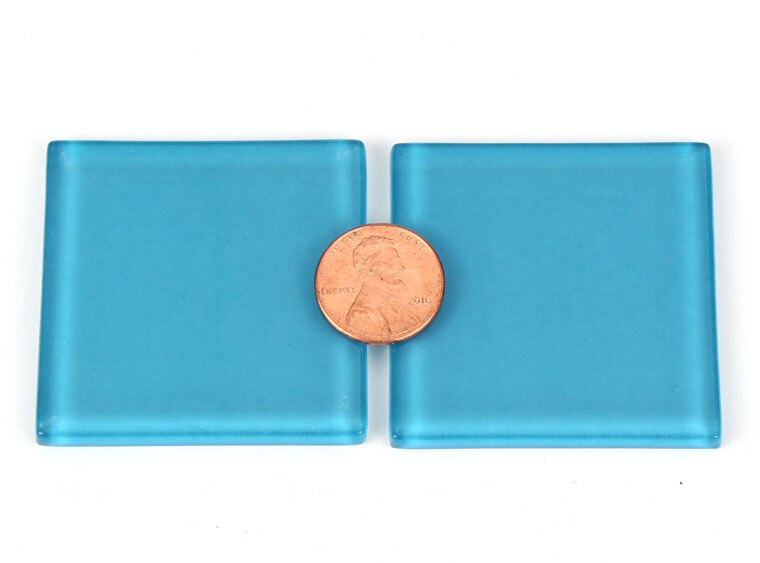 Persian Blue Crystal Glass Mosaic Tile 48 Mm (Case of 1)