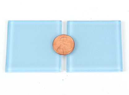 Baby Blue Crystal Glass Mosaic Tile 48 Mm (Case of 1)