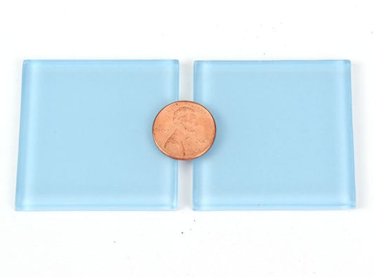 Baby Blue Crystal Glass Mosaic Tile 48 Mm (Case of 1)