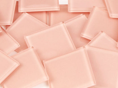 Coral Crystal Glass Mosaic Tile 48 Mm (Case of 1)