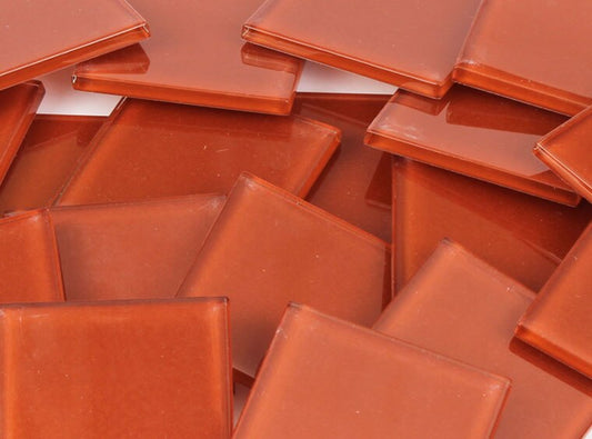Hazelnut Brown Crystal Glass Mosaic Tile 48 Mm (Case of 1)