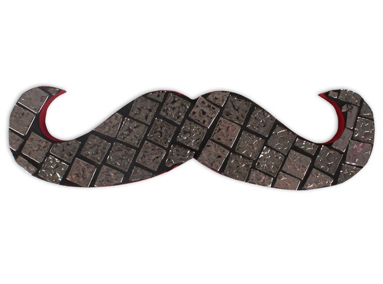 Hipster Mustache Plaque (Case of 2)