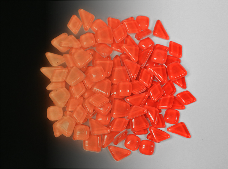 Red Glow Tile Assorted Shapes (Case of 1)