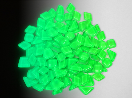 Green Glow Tile Assorted Shapes (Case of 1)