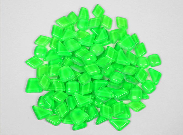 Green Glow Tile Assorted Shapes (Case of 1)