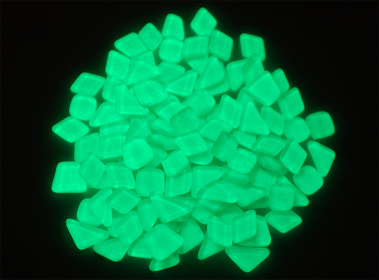 Green Glow Tile Assorted Shapes (Case of 1)