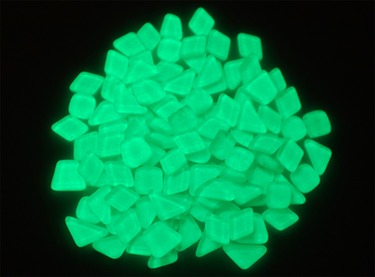 Green Glow Tile Assorted Shapes (Case of 1)