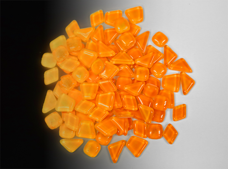 Orange Glow Tile Assorted Shapes (Case of 1)